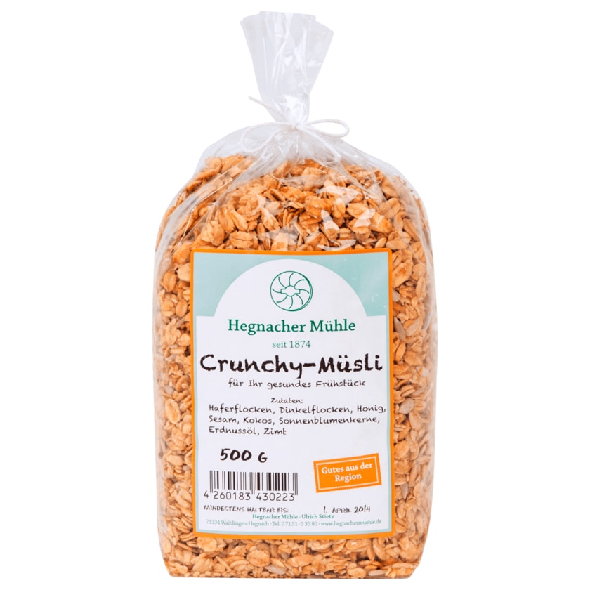 Hegnacher Mühle Crunchy-Müsli 500g
